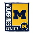 thumbnail image 1 of Logo Brands Michigan Wolverines 60"x70" Super Plush Blanket, 1 of 6