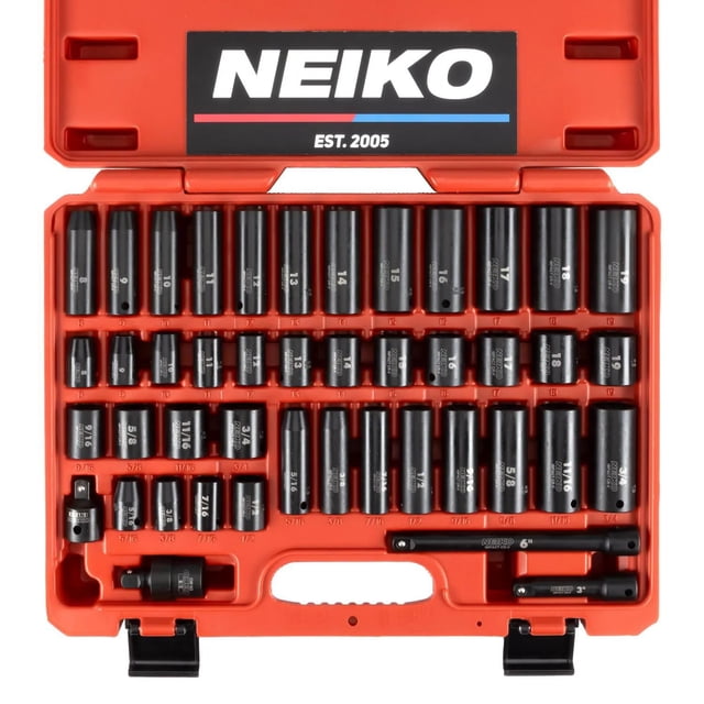 NEIKO 3/8-Inch-Drive Impact Socket Set