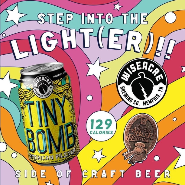 Wiseacre Brewing Tiny Bomb American Pilsner Lager Beer, 12 fl. oz