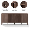 thumbnail image 5 of Marlowe Walnut Sideboard Accent Cabinet, 5 of 16