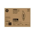 thumbnail image 2 of GE Relax HD LED 60 Watt Replacement Soft White, CA11 Deco - Candle Bulbs 8 pack, 2 of 9