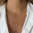 thumbnail image 6 of Double Sided Cross Chain in 14K Gold, 6 of 6