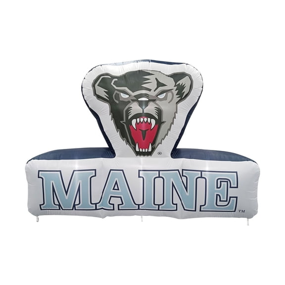Logo Brands Maine Black Bears Pre-Lit 7’x10’ Team Inflatable
