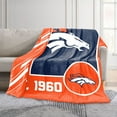 thumbnail image 2 of Logo Brands Denver Broncos 60"x70" Super Plush Blanket, 2 of 6