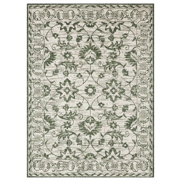 Nicole Miller New York Patio Country Ayala Botanical Floral Indoor/Outdoor Area Rug
