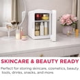 thumbnail image 6 of Frigidaire Skincare Cooler with Lighted Mirror Make-Up Door, White, 6 of 12
