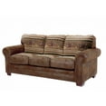 thumbnail image 1 of Wild Horses Rustic Faux-Leather Sleeper Sofa, 1 of 16