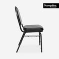 thumbnail image 2 of Hampden Furnishings Vinyl Banquet Stack Chair 10pk, Black, 2 of 7