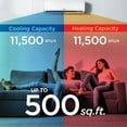 thumbnail image 5 of BLACK+DECKER 11,500 BTU Split Air Conditioner with Heat, 230V, 5 of 9