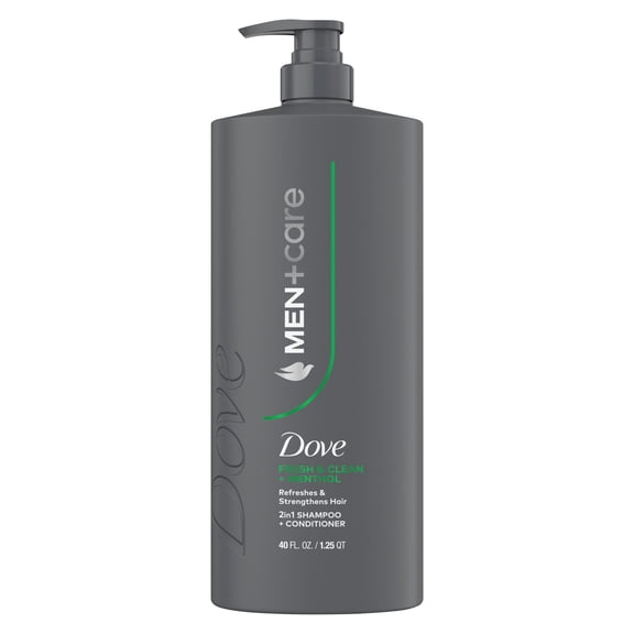 Dove Men+Care Fresh & Clean 2-in-1 Shampoo + Conditioner, 40 fl. oz.