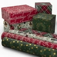 thumbnail image 3 of Hallmark Holiday Wrapping Paper Bundle, 4 pk., 3 of 8