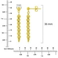 thumbnail image 4 of Diamond Cut Beads Dangle Earrings in 14K Gold, 4 of 4