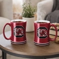 thumbnail image 5 of Logo Brands South Carolina Gamecocks 14oz Relief Mug Set, 5 of 5