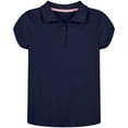 thumbnail image 1 of Nautica Girls Uniform Short Sleeve Interlock Polo, 1 of 5
