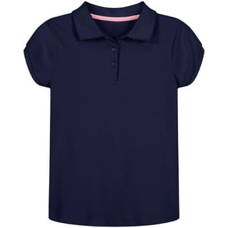 Nautica Girls Uniform Short Sleeve Interlock Polo