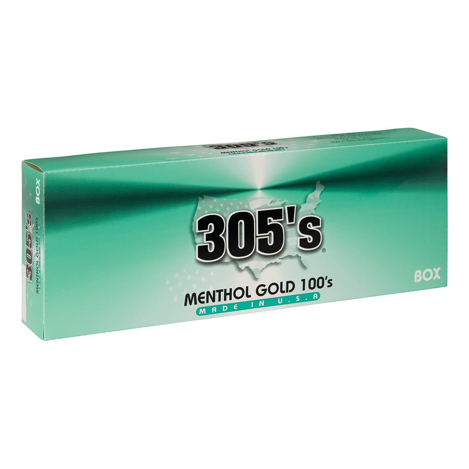 305's Menthol Gold 100's Box 20 ct., 10 pk