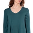 thumbnail image 4 of Hue Women's Long Sleeve Tunic T-Shirt, 4 of 7
