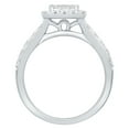 thumbnail image 3 of 1.17 CT. T.W. Princess Cut Halo Diamond Ring & Band in 14K Gold, 3 of 6