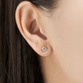 thumbnail image 4 of 1.00 CT. T.W. Round Diamond Studs in 18K Gold, 4 of 4