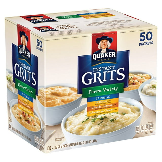 Quaker Instant Grits Flavor Variety Pack (50 pk.)