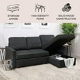 thumbnail image 2 of Lincoln Fabric Reversible Storage Sectional with Pullout Bed, Assorted Colors, 2 of 11