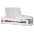 thumbnail image 1 of Titan Casket Paris Rose Steel Funeral Casket, White, 1 of 5
