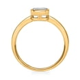 thumbnail image 3 of 0.50 CT.T.W. Emerald Cut Solitaire Lab Created Diamond Ring in 18K Yellow Gold, 3 of 5