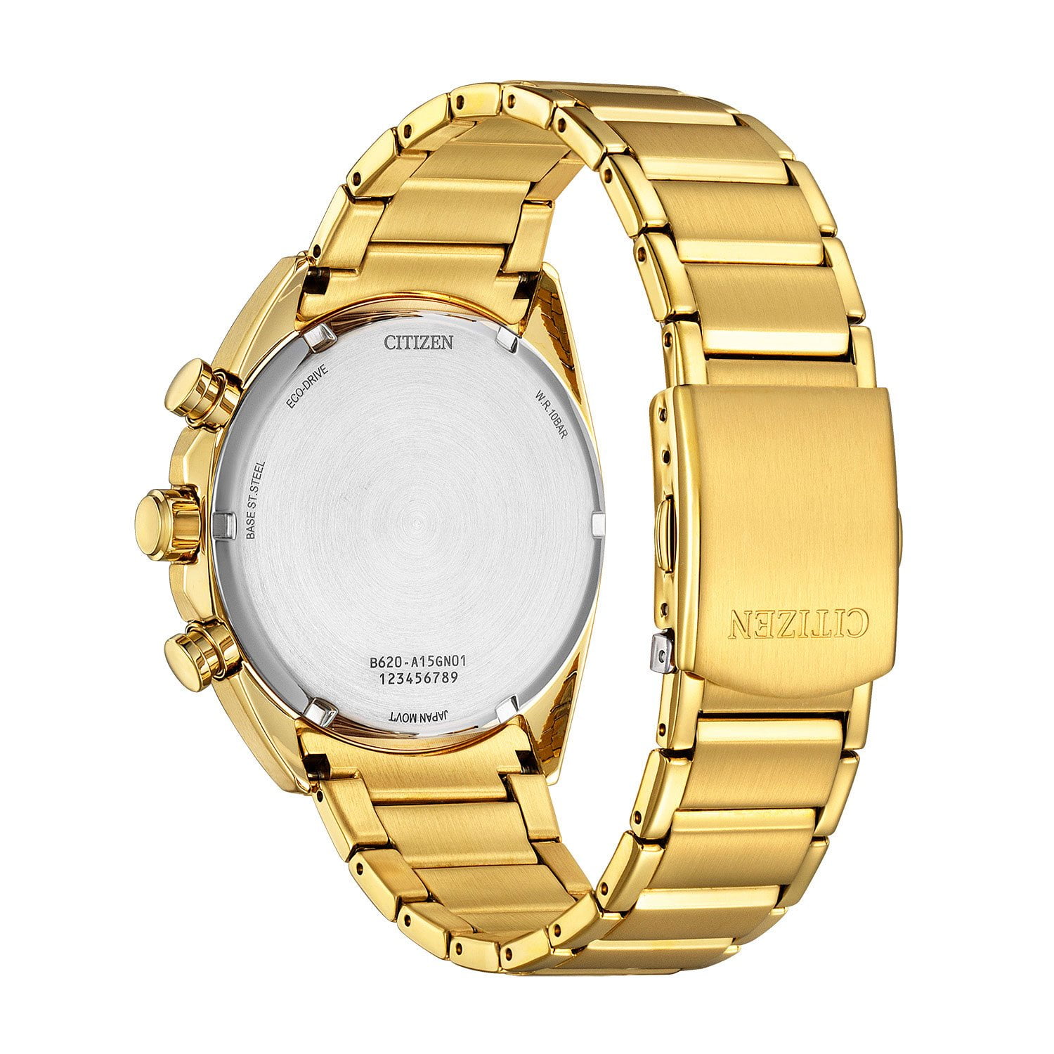 Citizen Men's Gold Tone Stainless Steel Bracelet Chronograph Watch