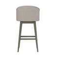 thumbnail image 9 of HH2 Home Upholstered Barrel Back Wood Adjustable Height Swivel Bar Stool, 9 of 19