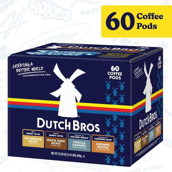 Dutch Bros Variety Coffee Pods, 60ct