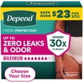 thumbnail image 1 of Depend Max Aborbance Incontinence Underwear for Women, Choose Size, 1 of 9