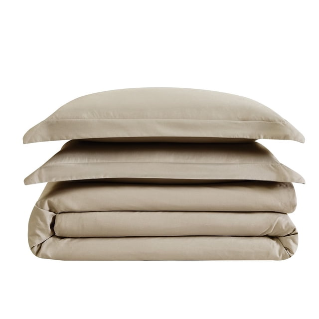London Fog Garment Wash Solid Duvet Cover Set, Assorted Sizes
