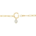 thumbnail image 2 of Freshwater Cultured Pearl Charm Paperclip Bracelet in 14K Gold, 2 of 9
