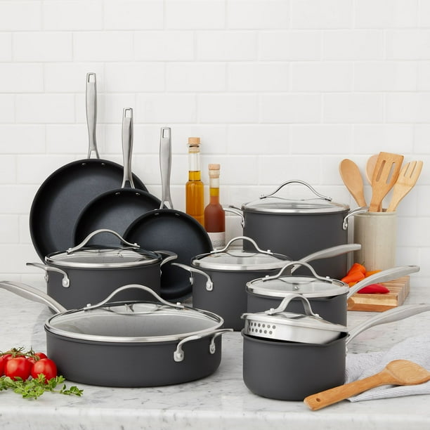Member's Mark 15-Piece Hard Anodized Nonstick Aluminum Cookware