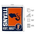 thumbnail image 3 of Logo Brands Cal State Fullerton Titans 60"x70" Super Plush Blanket, 3 of 6