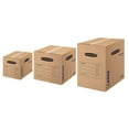thumbnail image 5 of Bankers Box SmoothMove Basic Large Moving Boxes, 18" L x 18" W x 24" H, Kraft/Blue, 15/Carton, 5 of 5