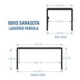 thumbnail image 10 of Backyard Discovery Louvered Pergola, Choose Size, 10 of 11