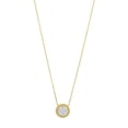 thumbnail image 1 of 0.50 C.T. TW Round Cut Beaded Bezel Diamond Necklace in 14K Gold, 1 of 8