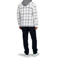 thumbnail image 6 of Aeropostale Men's Flannel Button-Down Hoodie, 6 of 11