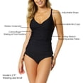 thumbnail image 4 of Anne Cole Drape Front Tankini, 4 of 6