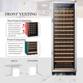 thumbnail image 16 of Lanbo 24 Inch 165 Bottle Single Zone Wine Cooler Fridge, 16 of 16