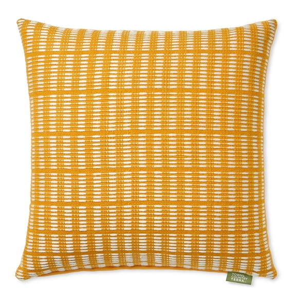Town & Country Terra Alara Textured Geo Stripe Decorative Pillow