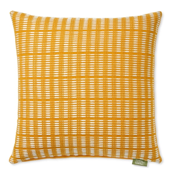 Town & Country Terra Alara Textured Geo Stripe Decorative Pillow