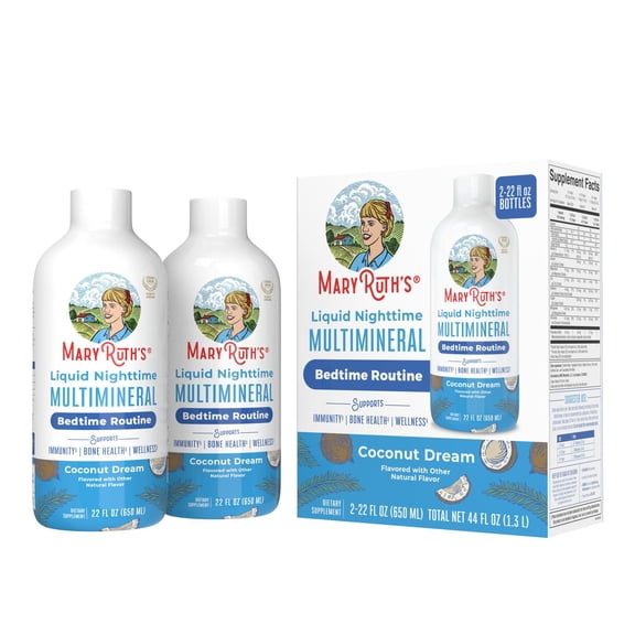 MaryRuth’s Nighttime Multimineral, Coconut, 22 fl. oz., 2 pack