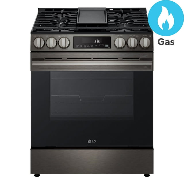 LG 5.8 cu. ft. Gas Single Oven Slide-in Range with New Handle and Printproof®