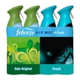 thumbnail image 1 of Febreze Air Mist Air Freshener Spray, Gain Original + Unstopables Fresh, 4ct., 32.4 oz., 1 of 9