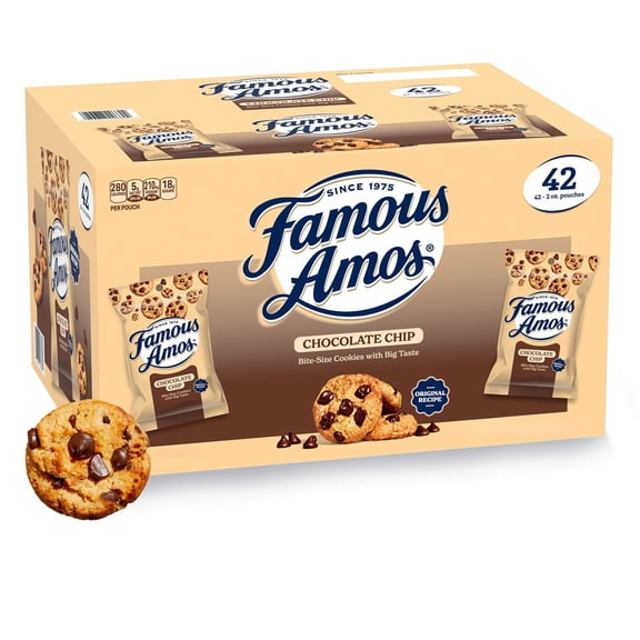 Famous Amos Chocolate Chip Cookies, 2 oz., 42 pk.