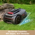 thumbnail image 7 of MOVA LiDAX Ultra 1000 Robot Lawn Mower Wire Free for 1/4 Acre, RTK-Free+360° 3D LiDAR+AI Vision Auto Mapping, Zero-Edge Cutting, Cutting Height 1.2"-3.9", 45% Slope, Up to 150 Managed Zones Dual Maps, 7 of 8