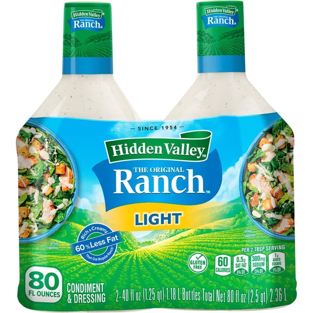 Hidden Valley Light Ranch Condiment and Dressing - 40 fl oz Hidden Valley Light Ranch Condiment and Dressing - 40 fl oz