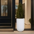 thumbnail image 2 of Grooved 25" Tall Planter, 2 of 4